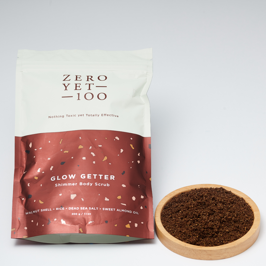 Zero Yet 100 - Glow Getter Shimmer Body Scrub with Coffee