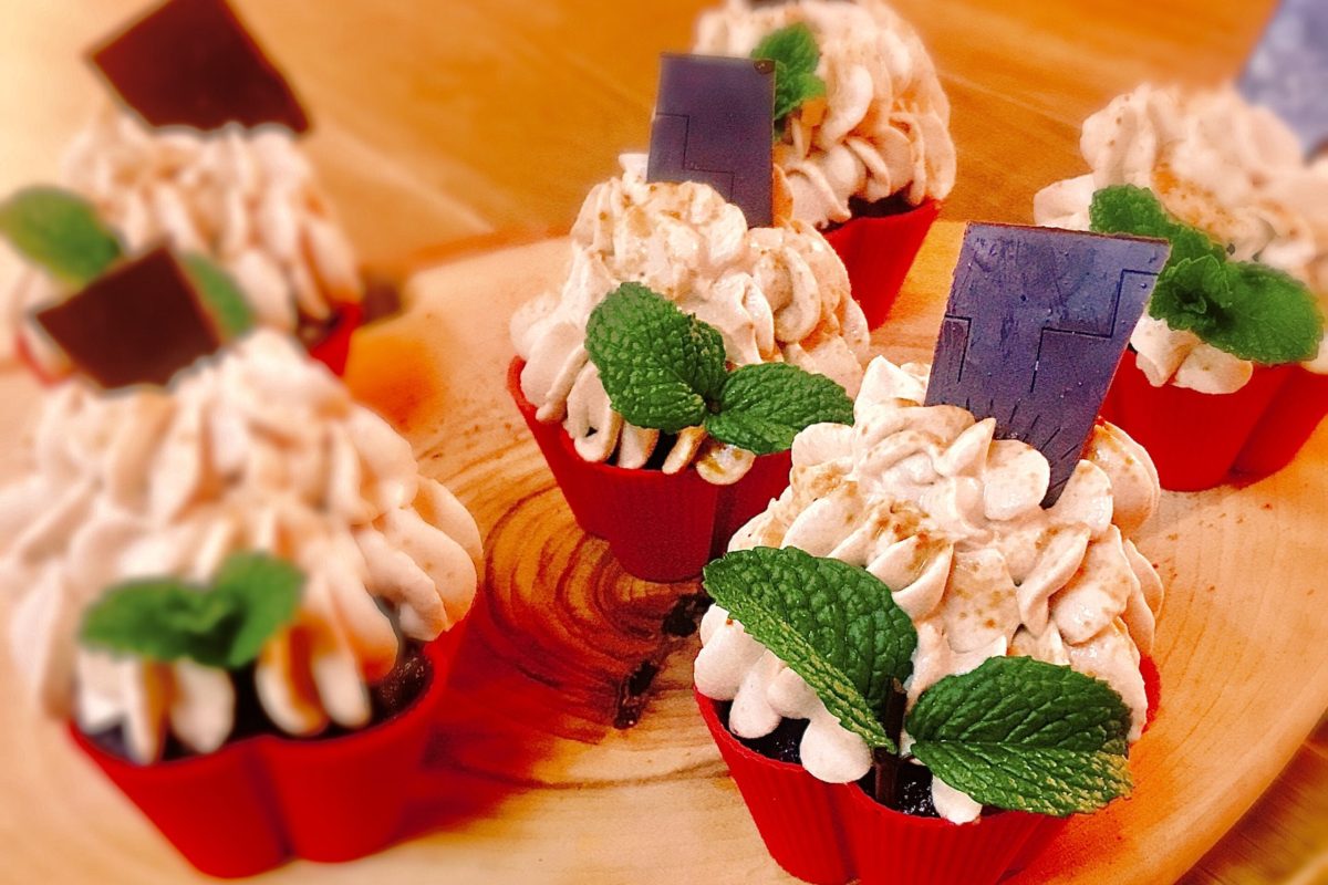 home made afternoon tea - Vegan Chocolate Cupcakes